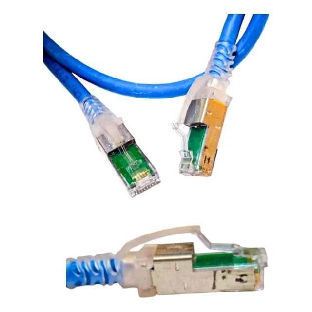 Pach Cord  Cat 7 Amp Azules 3m  Ftp Remate Desmonte 21 Unid