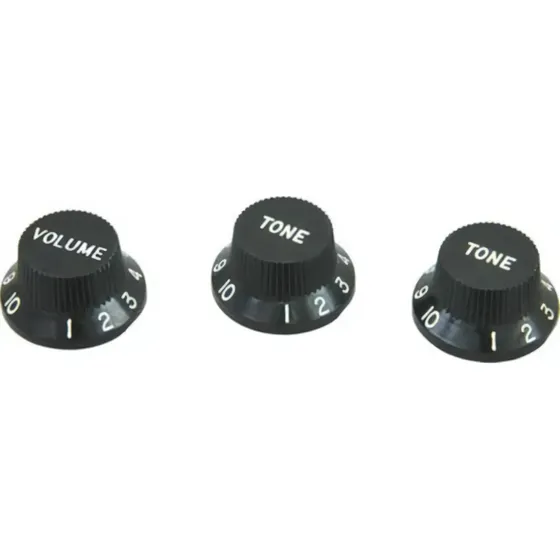 Dimarzio Dm2111 Bk Set Perillas Stratocaster Negras Cu