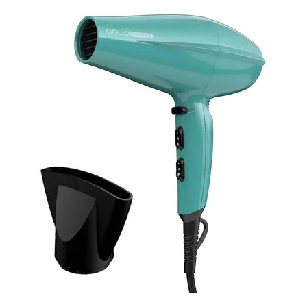 Secador De Pelo Gama Brilliant Ceramic Ion Aqua Therapy Color Verde claro