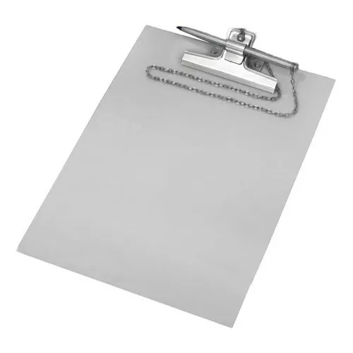 Prancheta Transparente Acrílico C/ Caneta Suporte Escritório