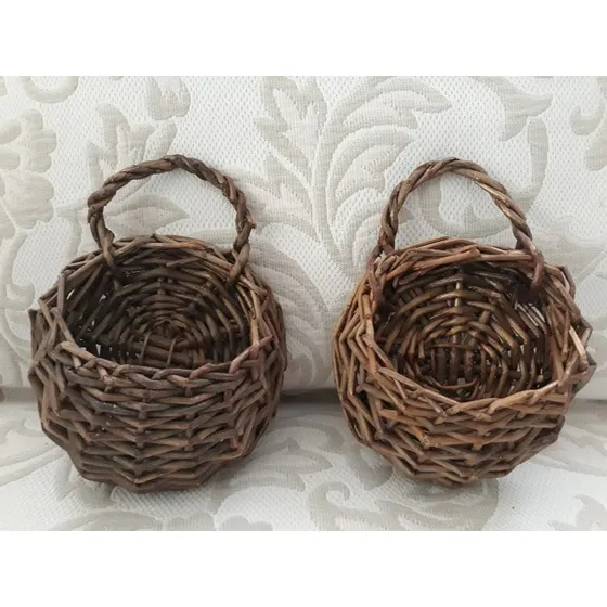 Cestas Colgantes, Adorno De Casa Jardin, Tejidas En Mimbre!!