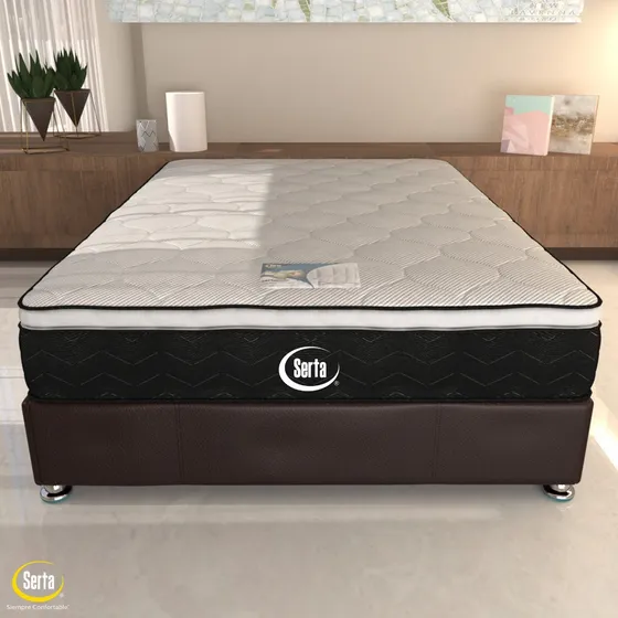 Colchón Matrimonial Serta Colchoneta Pillow Support Foam | Acojinamiento De Espuma Premium De Alta Densidad