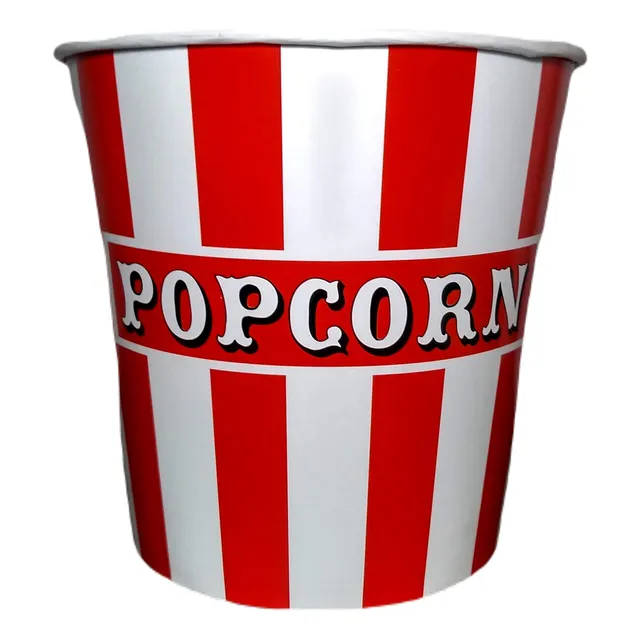 Balde Pop Corn Grande, Polipapel Ecológico. 3.5l X 50 U.