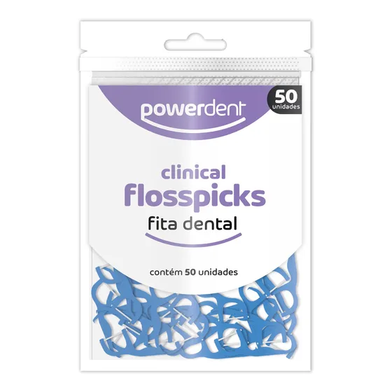 Fita Dental Flosspicks Com Haste 50un