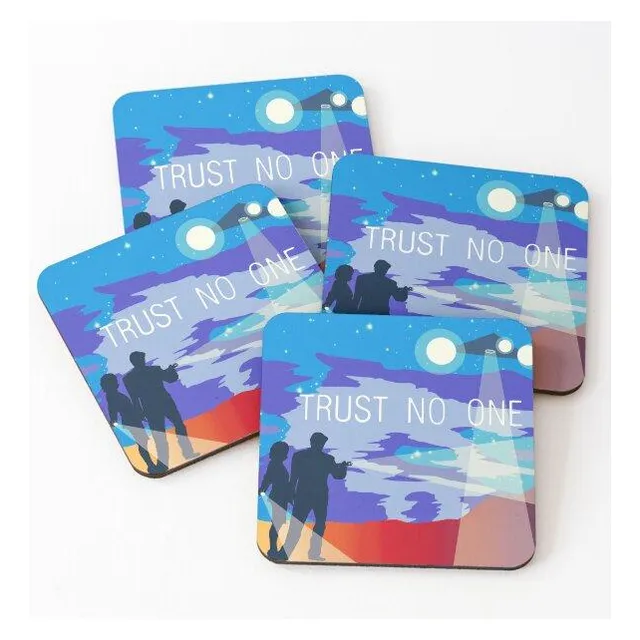 Set Posavasos The X Files No Confía En Nadie Mulder Y Scully