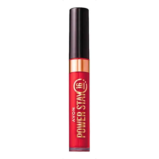 Batom Avon Power Stay Líquido Matte 16h - Cor Vermelhaço