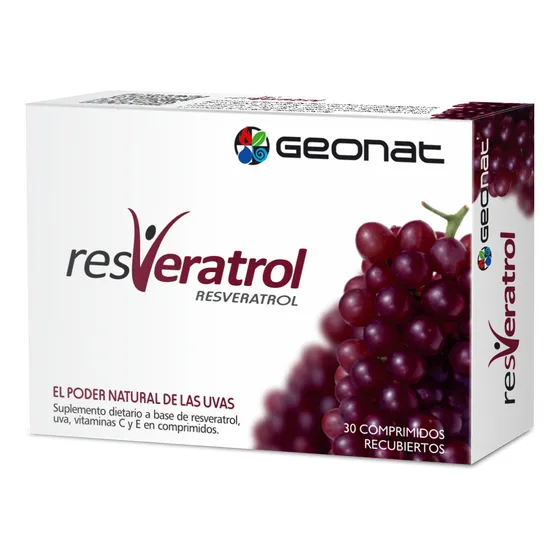 Antioxidante- Resveratrol (30 Comp) - Geonat Sabor Sin sabor