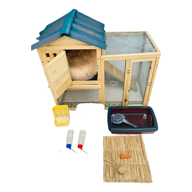 Casa Para Conejo Con Accesorios Incluidos Negociable