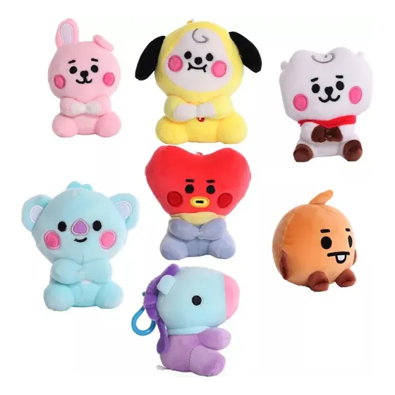 Mini Peluches Bt21 De Bts Kpop Tipo Llavero Importado 10cm