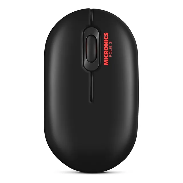 Mouse Micronics Folie 3 Wireless Recargable - Negro