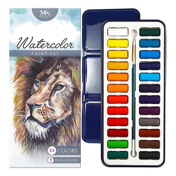 Pintura De Acuarela Profesional Mozart 24 Colores