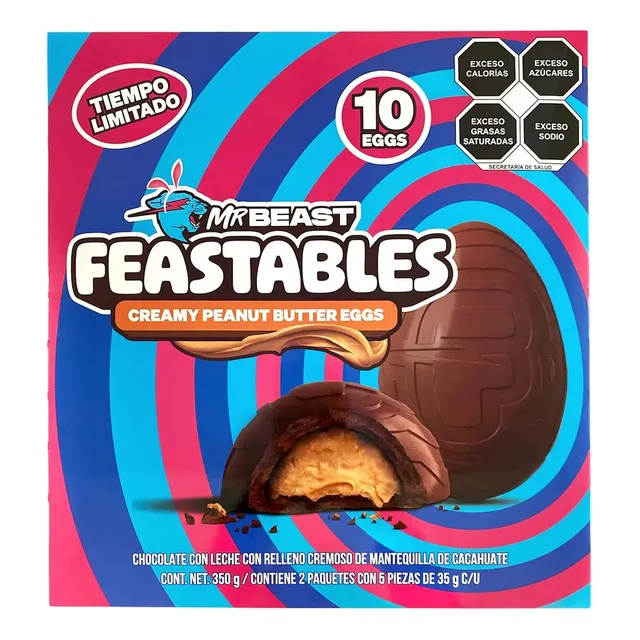 Huevitos De Chocolate Mr Beast Feastables 350 Gr