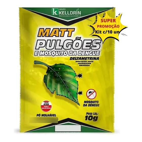 Mata PuLGões Mosquito Da Dengue Lagarta De Horta Kit C/ 10