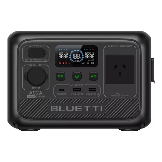 Estación De Energía Portátil Bluetti Ac2a 300 W 204 Wh Monofásico