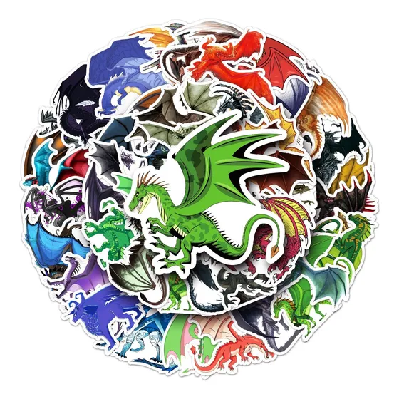 Dragones Game Of Thrones 50 Stickers Vs Agua Pvc Calcomanias