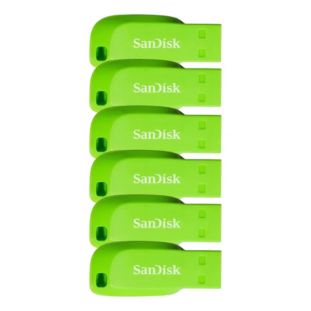 Pack X6 Pendrive Sandisk 32 Gb Pen Usb 2.0 Somos Mayoristas