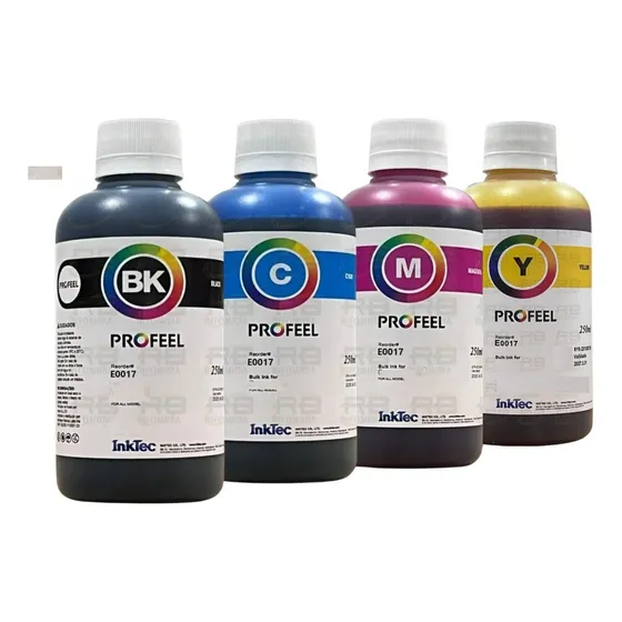 Tinta Corante Inktec Profeel E0017 4 Unidade De 250ml Tinta Cyan Magenta Yellow Black