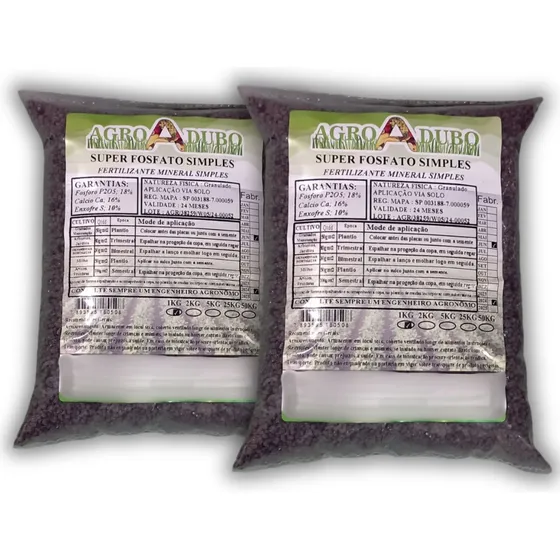 Fertilizante Super Fosfato Simples 2 Kg Adubo