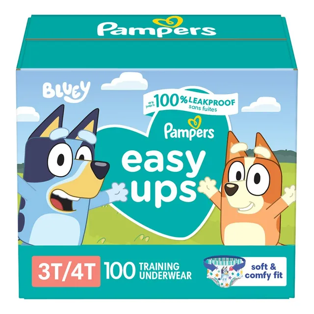 Pañales Pampers Easy Ups Etapa 3T-4T, 100 pz. Niños 7-15kg