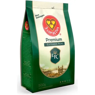 CafĂ© Torrado E MoĂdo Estrada Real Premium Pacote 500g 3 CoraçÔes CafĂ© Torrado E MoĂdo Estrada Real Premium Pacote 500g 3 CoraçÔes