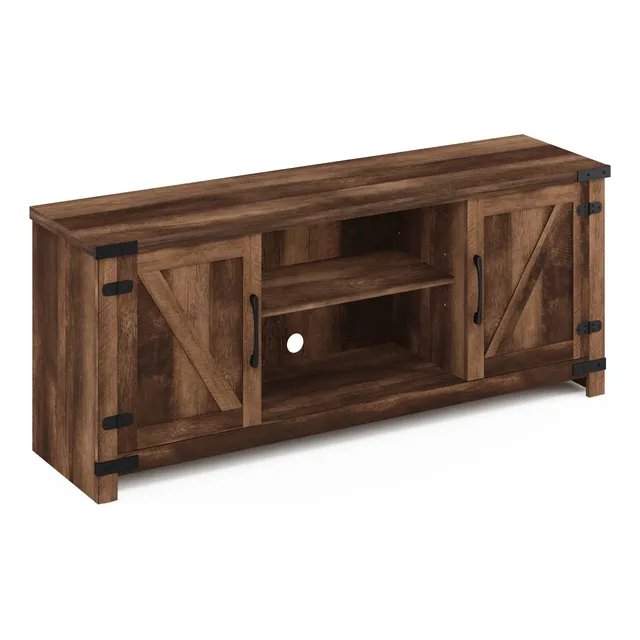 Soporte Armario Para Televisor Hasta 165 Cm Marrón Rústico