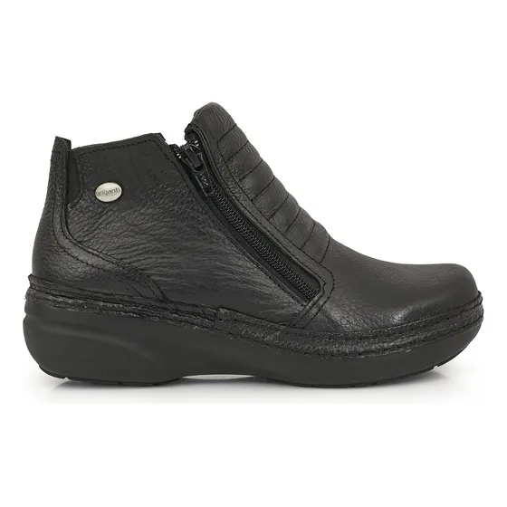Botineta Mujer Bota Cuero Briganti Ancha Zapato - Mcbo24847