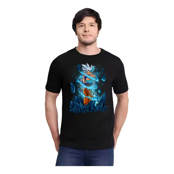 Remera Dragon Ball Z Goku Ultra Instinct 2(negra:) Ideas Mvd