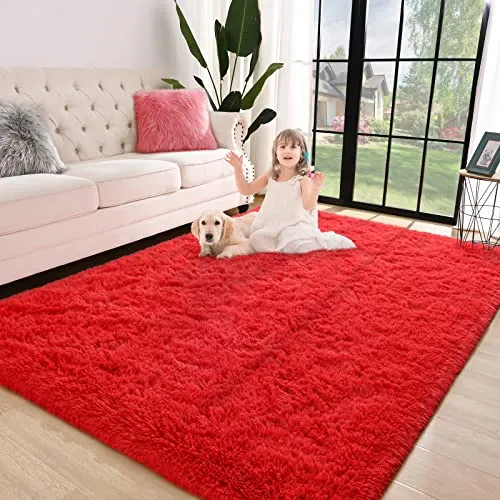 Jelymark Super Soft Shaggy Rug For Bedroom, 4x5.9 8kjnu