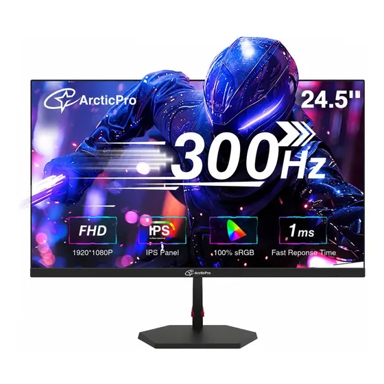 Arcticpro Monitor Para Juegos De 24,5 Pulgadas 300hz 240hz,