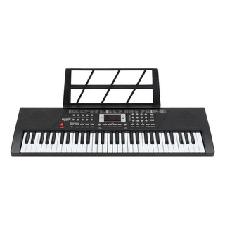 Teclado Musical Profissional Piano Eletronico 61 Teclas Cor Preto Teclado Musical Profissional Piano Eletronico 61 Teclas Cor Preto