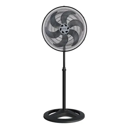 Ventilador De Coluna Turbo 6 Pás Oscilante Cor Preto 40cm Ventisol 40 Cm 60 Hz 220v Plástico