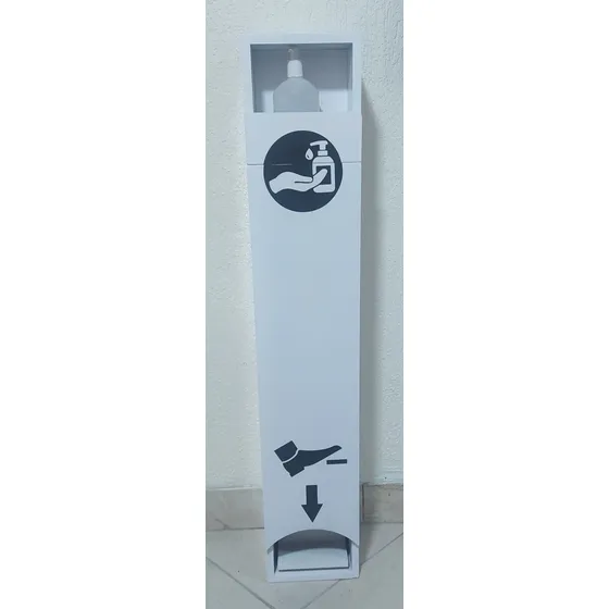 Dispensador De Gel Bio Seguridad Madera 