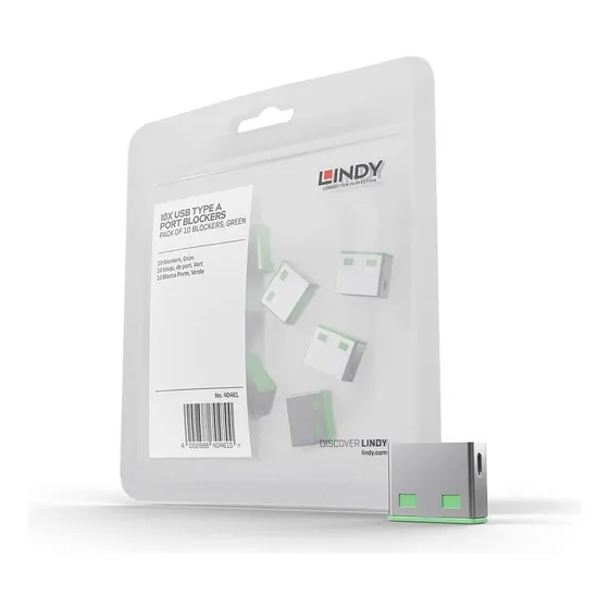 Bloqueador De Puertos Usb Lindy - Paquete De 10 S/llave - V