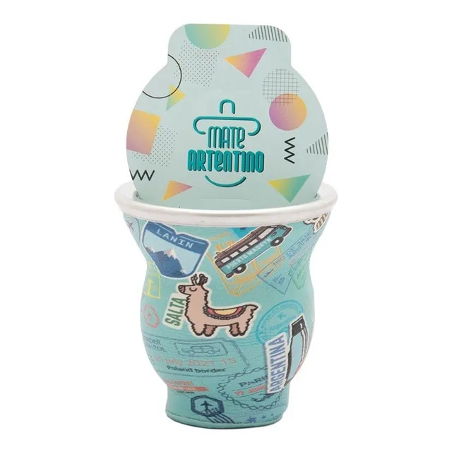 Mate Diseño Set Regalo Original Mujer Hombre Artentino 
