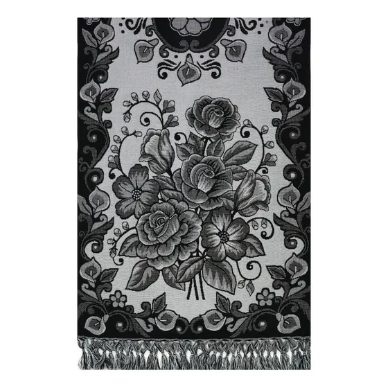 Rebozo Artesanal Mexicano - Flores