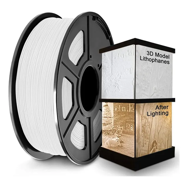 Filamento Pla De 1.1kg, Jayo Para Impresora 3d De 1.75 Mm Color Blanco