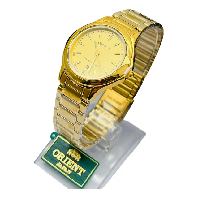Reloj Orient Caballero Clasico Fechero Dorado