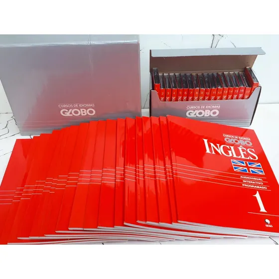 Livro Curso De Idiomas Globo Inglês 18 Volumes + Fita K7 - Globo [1996]