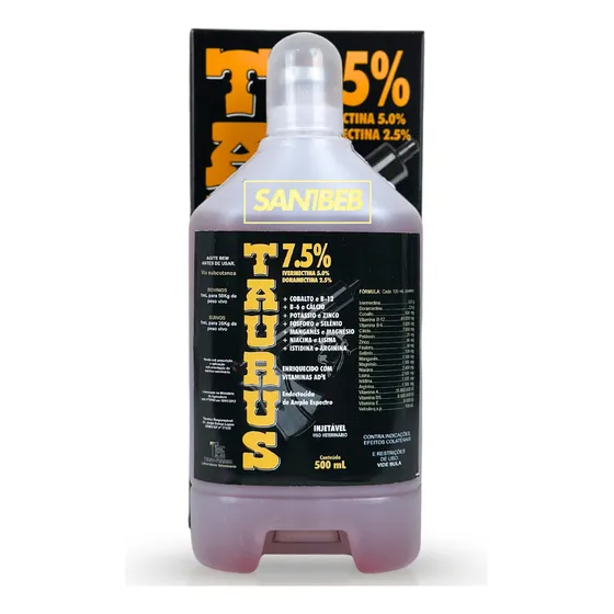 Taurus Doramectina 7.5% 500ml Limpeza Total Vermes Parasitas