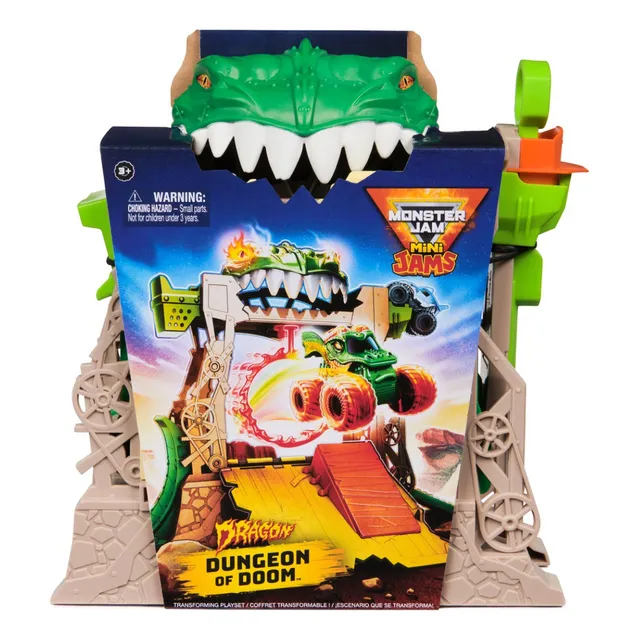 Mini Transforming Playset Monster Jam Con Vehiculo