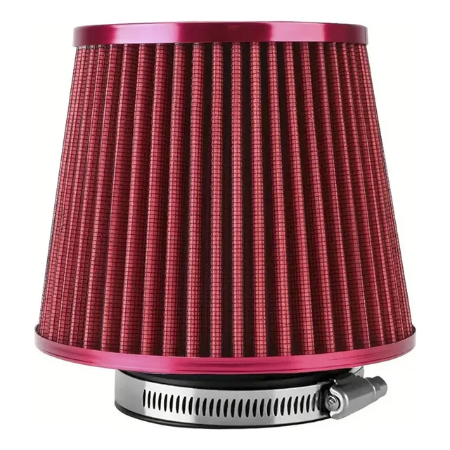 Filtro Aire Conico Deportivo Rojo 76mm