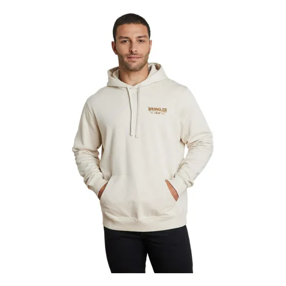 Poleron Hombre Regular Fit Hoodie Vintage White