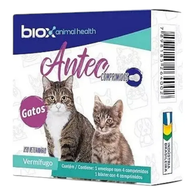 Antec Felinos 4 Tabletas Desparasitante Para Gatos