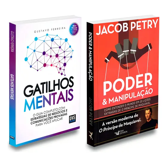 Kit Livro Poder E Manipulação + Gatilhos Mentais: Não Aplica, De : Gustavo Ferreira / : Jacob Petry. Editorial Dvs Editora-faro, Tapa Mole En Português, 2021