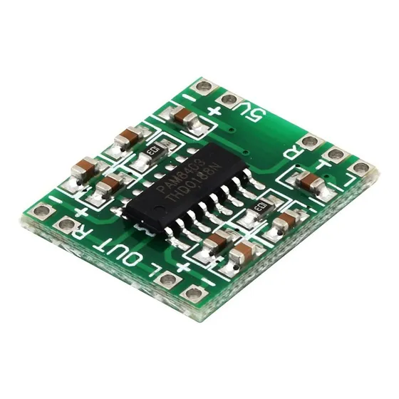 Mini amplificador Pam8403, módulo estéreo clase D de 2 x 3 W, color verde