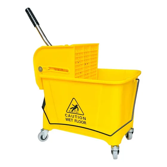 Balde 20 Litros Con Exprimidor Color Amarillo