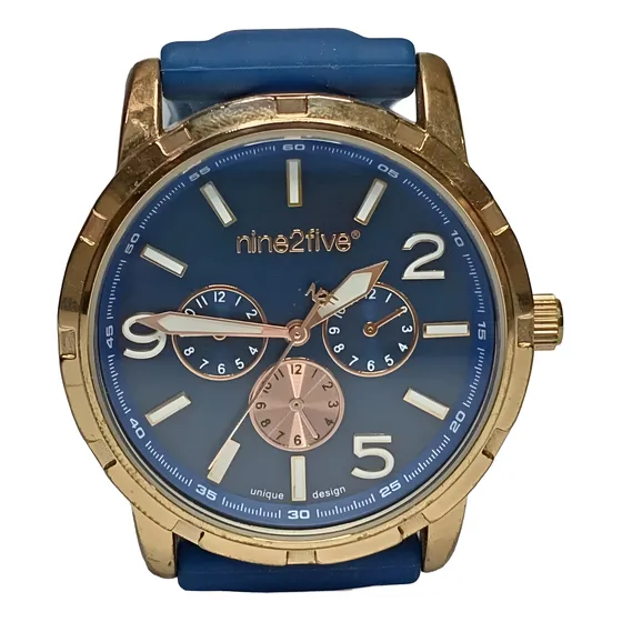 Reloj Nine2five Siena Mujer Dorado Silicona Hebilla