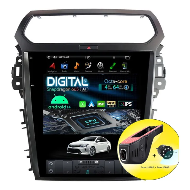 Radio Pantalla Android Tesla Ford Explorer 2012/19