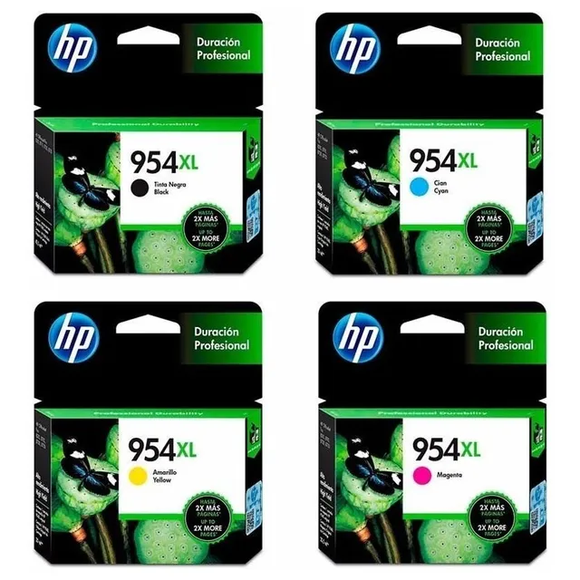 Kit 4 Cartuchos Originales Hp 954xl Negro Amarillo Cian Mage