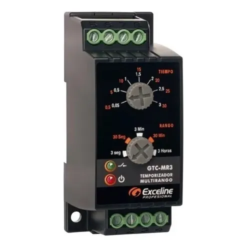 Rele Temporizador Multirango Exceline Multivoltaje Gtc-mr3